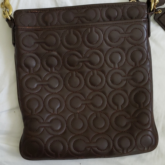 Coach Handbags - VINTAGE Coach Purse. Brown with purple lining.